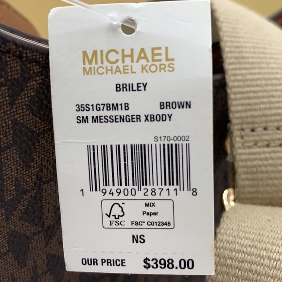 MICHAEL KORS
Briley Small Logo Messenger Bag Brown signature color - Picture 15 of 15